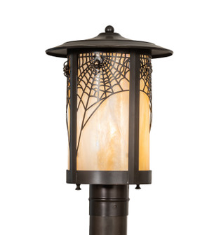 Fulton One Light Post Mount in Craftsman Brown On Brass (57|33935)