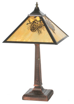 Winter Pine One Light Table Base in Craftsman Brown Mahogany Bronze And Hi-Lited Craftsman Brown (57|32789)