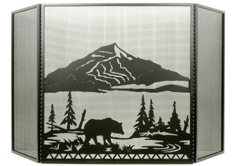 Bear Creek Fireplace Screen in Textured Black (57|31616)