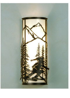 Alpine Two Light Wall Sconce in Textured Black (57|31515)