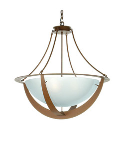 Saturn Four Light Inverted Pendant in Rust (57|31490)