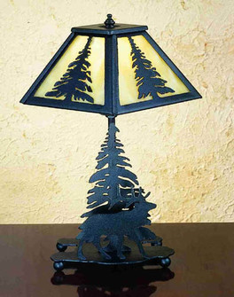 Lone Elk Table Lamp in Em/Black (57|31397)