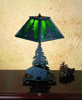 Lone Grizzly Bear One Light Table Lamp in Textured Black Textured Black (57|31386)