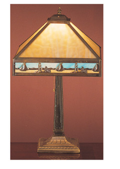 Sailboat One Light Table Lamp in Craftsman Brown (57|31297)
