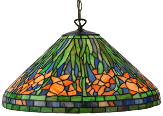 Tiffany Daffodil One Light Pendant in Mahogany Bronze (57|31094)