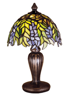 Tiffany Honey Locust One Light Mini Lamp in Craftsman Brown (57|30590)