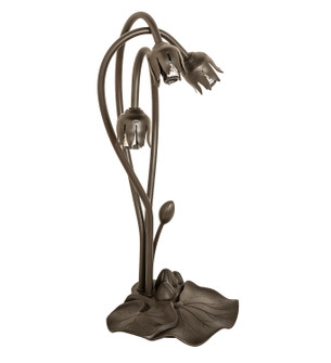 Pond Lily Three Light Table Base in Mahogany Bronze (57|29937)