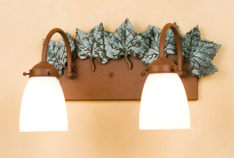 Maple Leaf Two Light Wall Sconce in Rust (57|29495)