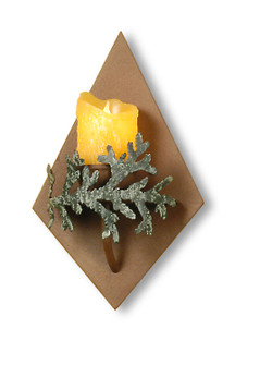 Cedar One Light Wall Sconce in Rust/Green Cedar Leaf (57|29330)