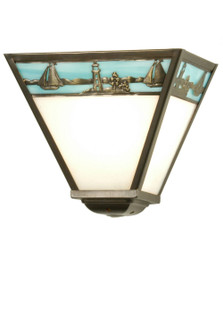 Sailboat One Light Wall Sconce in Antique Brass (57|29114)