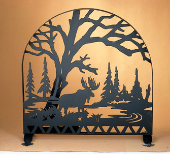 Moose Creek Fireplace Screen in Black (57|28735)
