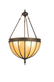 Gothic Three Light Inverted Pendant in Craftsman Brown (57|28691)