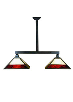 Stickley Two Light Island Pendant in Craftsman Brown Craftsman Brown (57|28511)