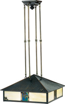 Seneca Three Light Pendant in Craftsman Brown (57|27891)