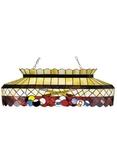 Burgundy Billiard Six Light Oblong Pendant in Mahogany Bronze (57|27615)