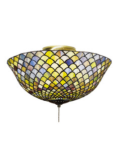 Tiffany Fishscale Flushmount in Mahogany Bronze (57|27437)