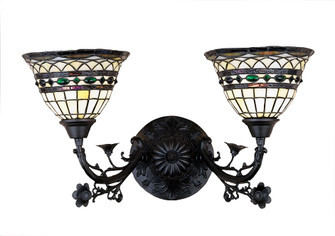 Tiffany Roman Two Light Wall Sconce in Craftsman Brown (57|27394)