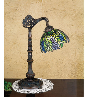 Tiffany Honey Locust One Light Desk Lamp in Craftsman Brown (57|27167)