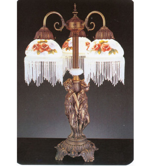 Roussillon Three Light Accent Lamp in Craftsman Brown (57|27085)