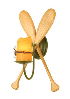 Paddle One Light Wall Sconce in Natural Wood,Tarnished Copper (57|26947)