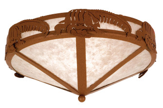 Alligator Two Light Flushmount in Rust (57|26876)