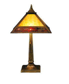 Lotus Leaf One Light Table Lamp in Craftsman Brown Orb (57|26828)