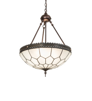 Vincent Three Light Inverted Pendant in Antique Brass Mahogany Bronze (57|26787)