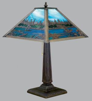 Fly Fishing Creek Table Lamp in Craftsman Brown (57|26760)