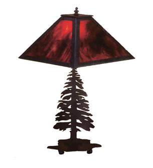 Tall Pines Two Light Table Lamp in Textured Black Textured Black (57|26724)