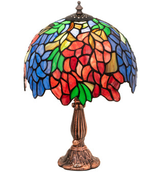 Tiffany Laburnum One Light Accent Lamp in Burgundy Purple/Blue (57|26587)