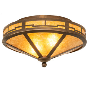 Bungalow Two Light Flushmount in Antique Copper (57|26390)