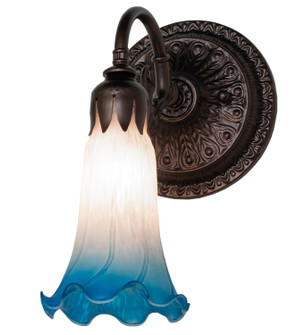 Pink/Blue One Light Wall Sconce in Mahogany Bronze (57|261104)