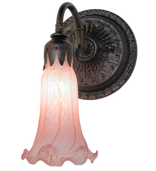 Pink One Light Wall Sconce in Mahogany Bronze (57|261096)