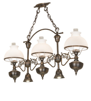 Sunbury Six Light Island Pendant in Antique Craftsman Brown (57|259845)