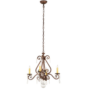 Adrianna Four Light Chandelier in Antique Rust (57|257372)