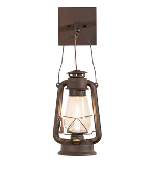 Miners Lantern One Light Wall Sconce in Distressed Rust (57|257162)