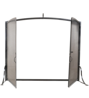 Prime Fireplace Screen in Flat Black/Oil Rubbed Bronze (57|255932)