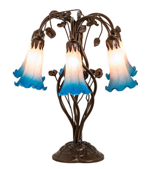 Pink/Blue Six Light Table Lamp in Mahogany Bronze (57|255811)