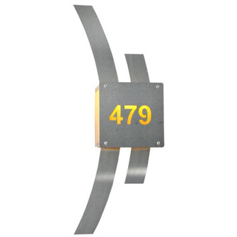 Personalized LED Wall Sconce in Brushed Stainless Steel (57|254831)