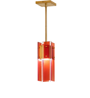 Shutter LED Pendant in Gold Nickel (57|253893)