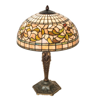 Tiffany Turning Leaf One Light Table Lamp in Mahogany Bronze (57|253820)