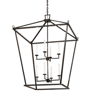 Kitzi Eight Light Pendant in Timeless Bronze & White (57|253605)