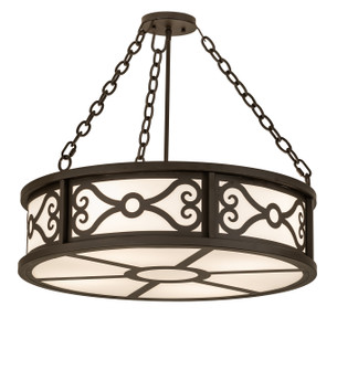 Donya Four Light Semi-Flushmount in Oil Rubbed Bronze (57|253544)