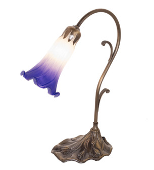 Blue/White Mini Lamp in Antique Brass (57|251854)