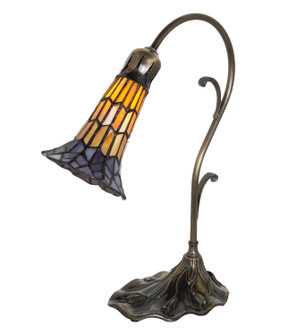 Stained Glass Pond Lily Mini Lamp in Antique Brass (57|251850)