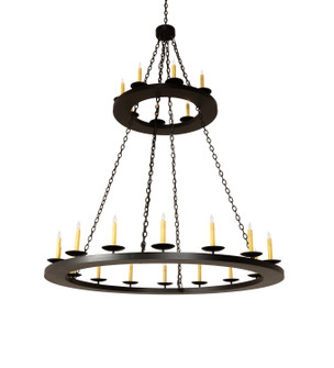 Loxley 24 Light Chandelier in Textured Black (57|251559)