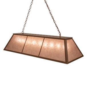 Tri-Panel Nine Light Pendant in Tyler Bronze (57|251209)