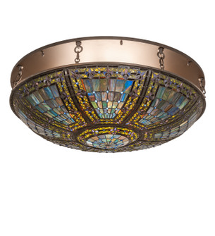 Fleur-De-Lis Eight Light Flushmount in Oil Rubbed Bronze (57|251123)