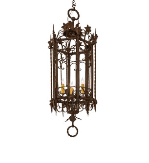 Gordes Three Light Chandelier in Gilded Tobacco (57|250746)