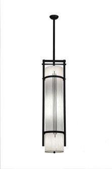 Cilindro Four Light Pendant in Textured Black (57|249583)
